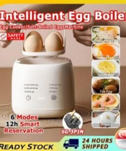 Egg Boiler Household Small Hard Boiled Egg Maker Automatic Power off 7 Modes
